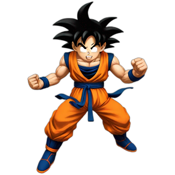 Goku doing like emoji
