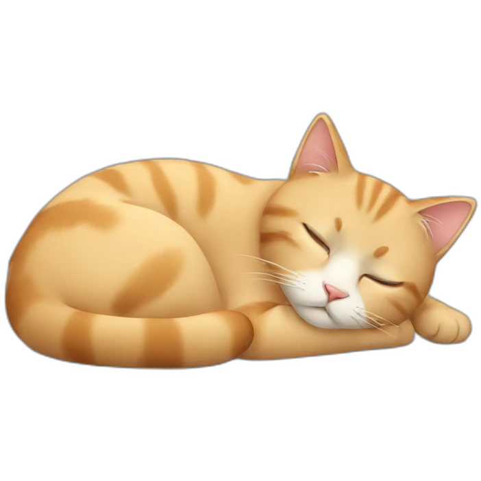 Cat qui dort emoji