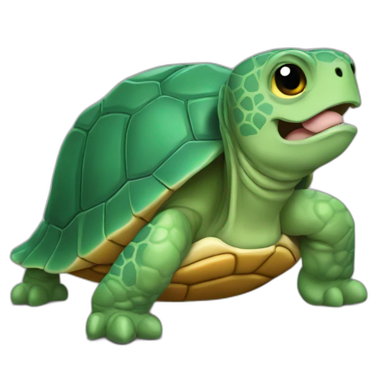 Chat mange tortue emoji