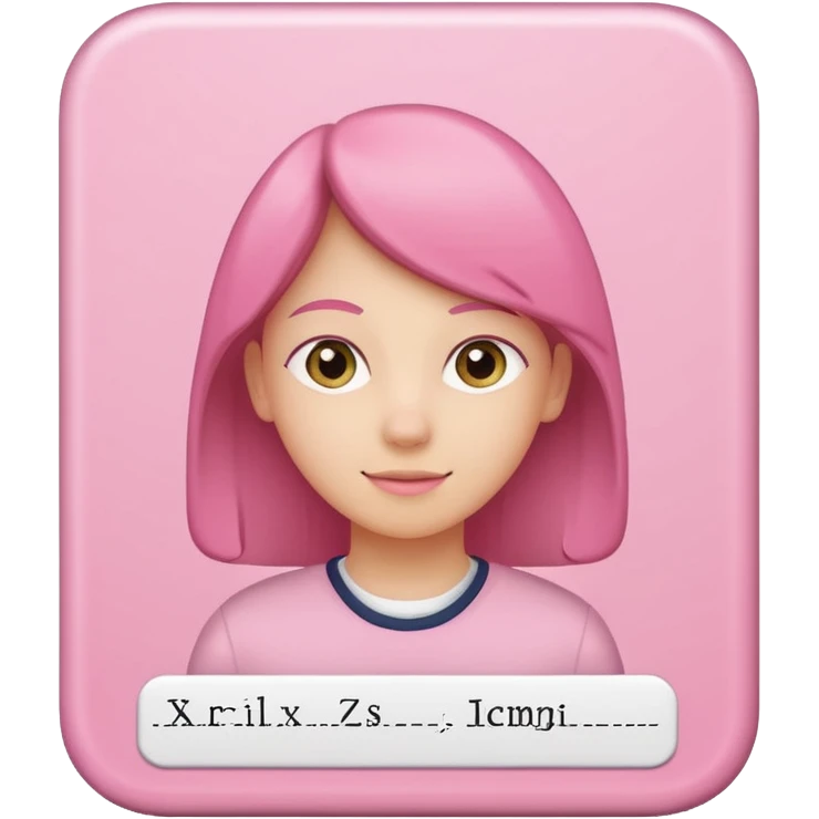 pink school grade card emoji