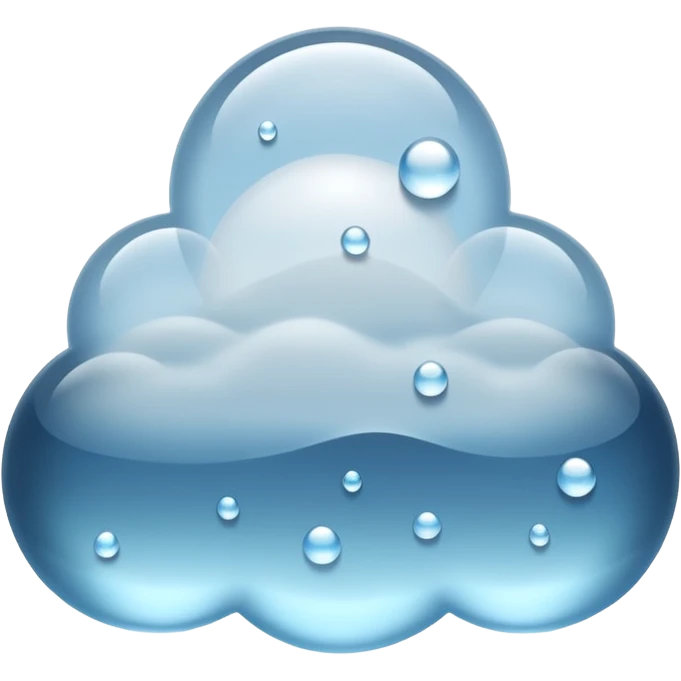 a close-up of a glass surface covered with small water droplets and light fog, as if from steam or humidity — some droplets sliding down slowly — soft reflections and blurred transparency give a realistic misty look — clean, glossy design with gentle lighting emoji