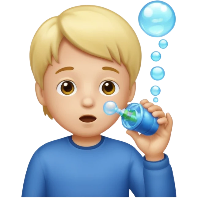 Bubble Blowing Kid emoji