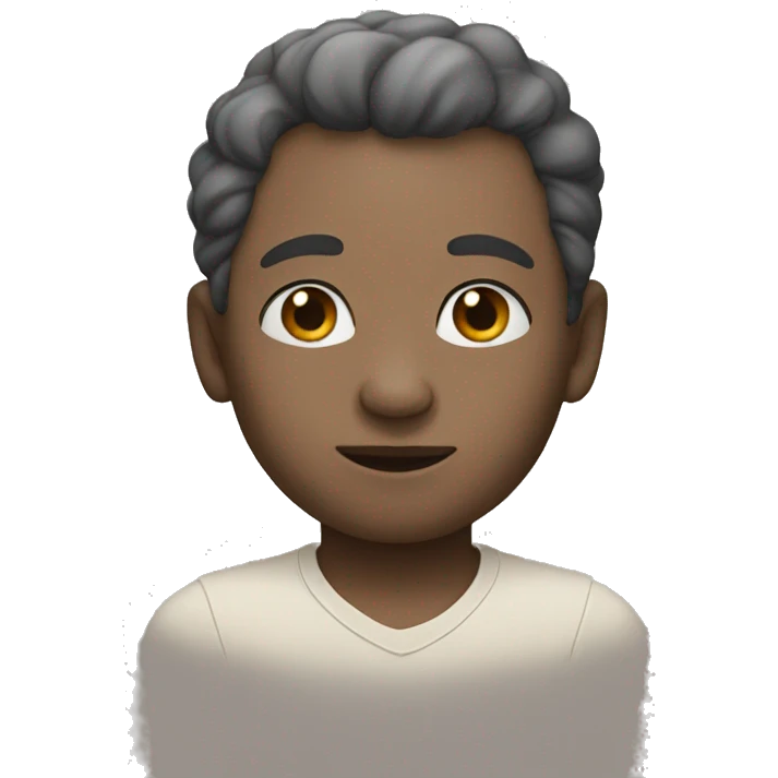 New moon with Face but Skin color emoji