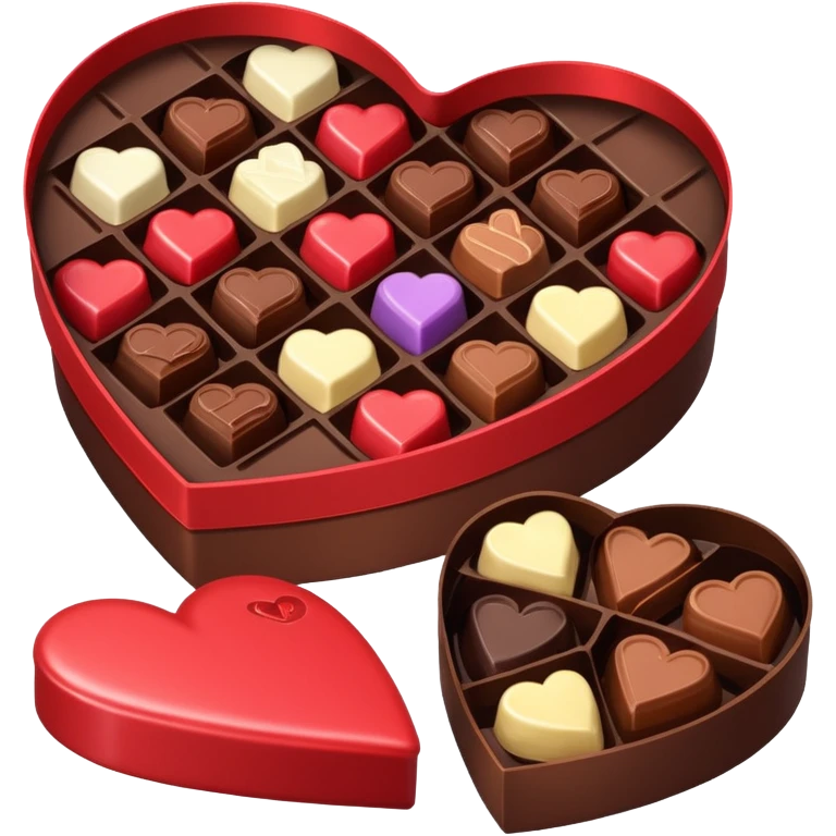 heart shaped box of chocolates emoji