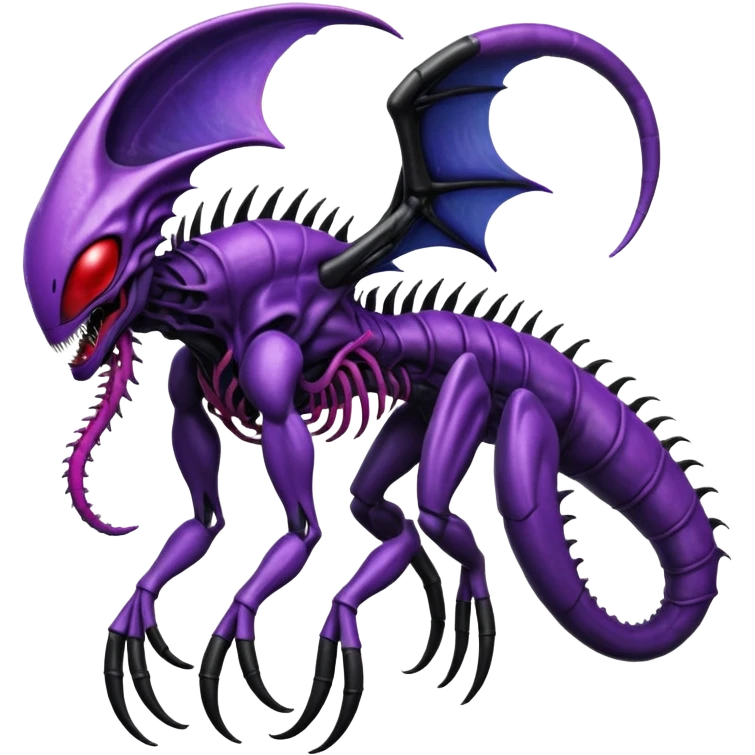Abstract Venom-Xenomorph-Genesect-Lunala-ET-hybrid-fantasy-creature emoji