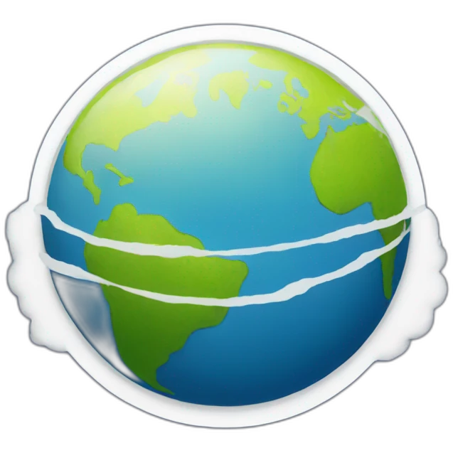 Flat Earth Logo  emoji