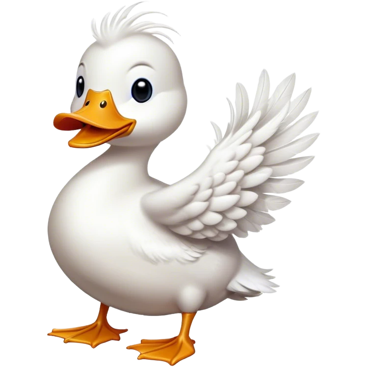 a duck waving hello emoji