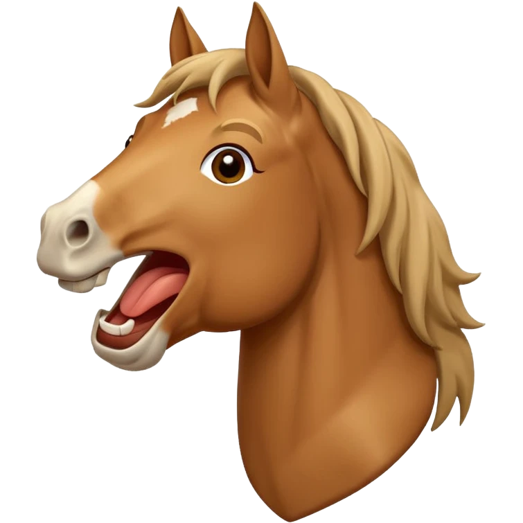 horse laughing emoji