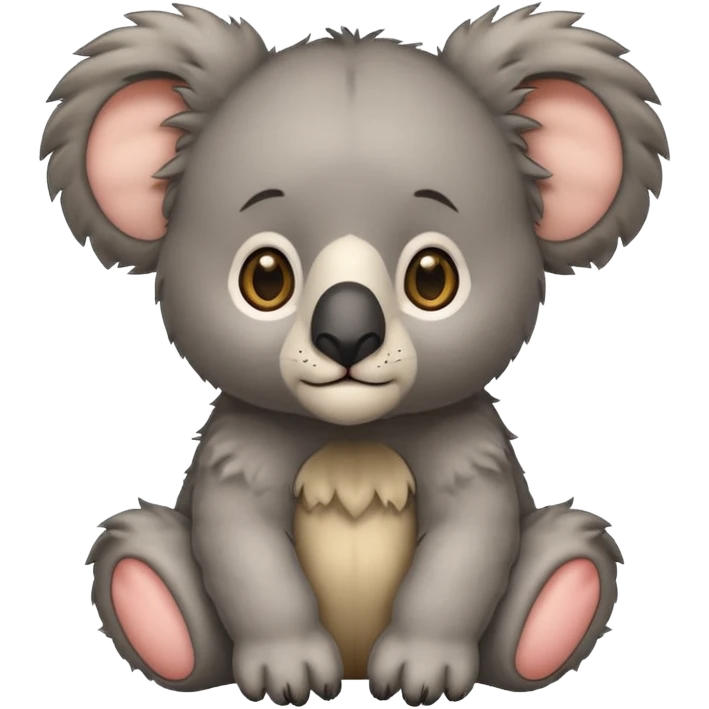 Half koala bear and half lion baby 🐨🦁 emoji