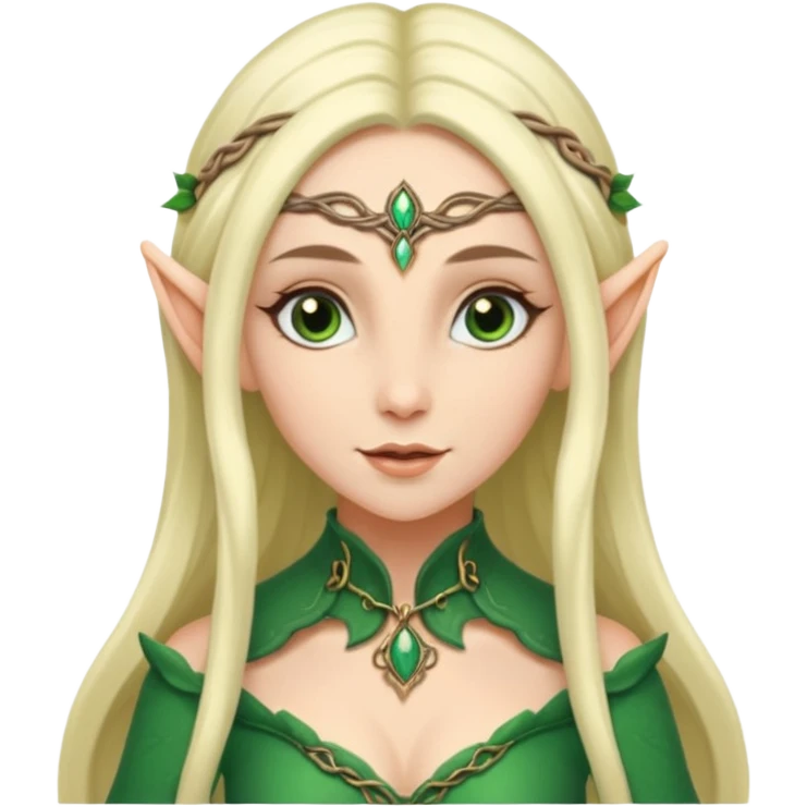 female elf elegant fantasy emoji