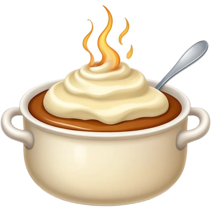 crazy hot pudding emoji