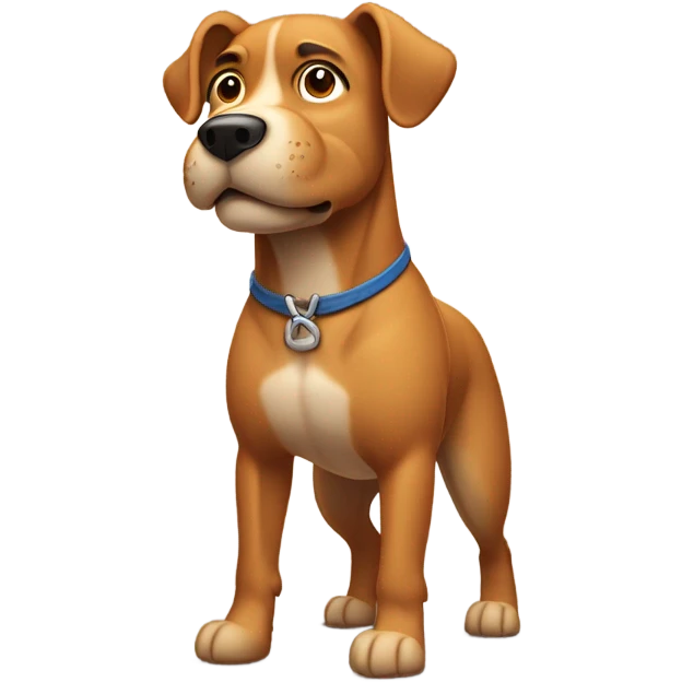 Dog with 6 pack emoji