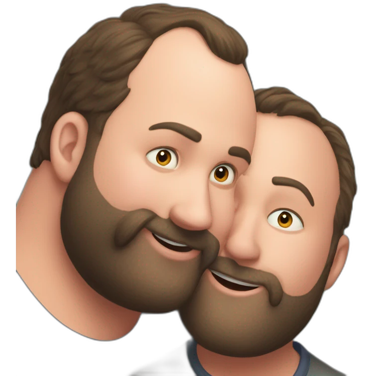 tom segura kissing bert kreischer emoji