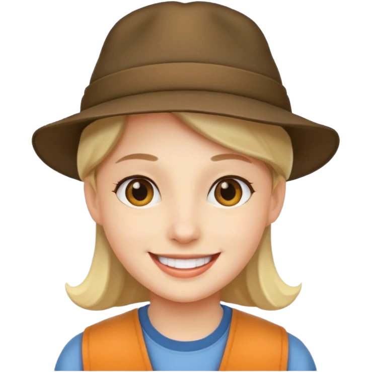 Where’s waldo emoji with hat emoji