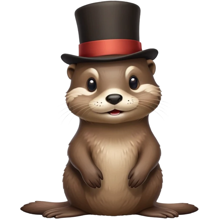 otter in a top hat emoji