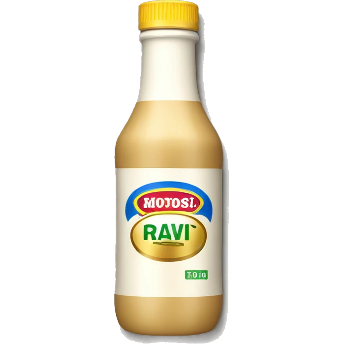 Gold bottle of ranch dressing  emoji
