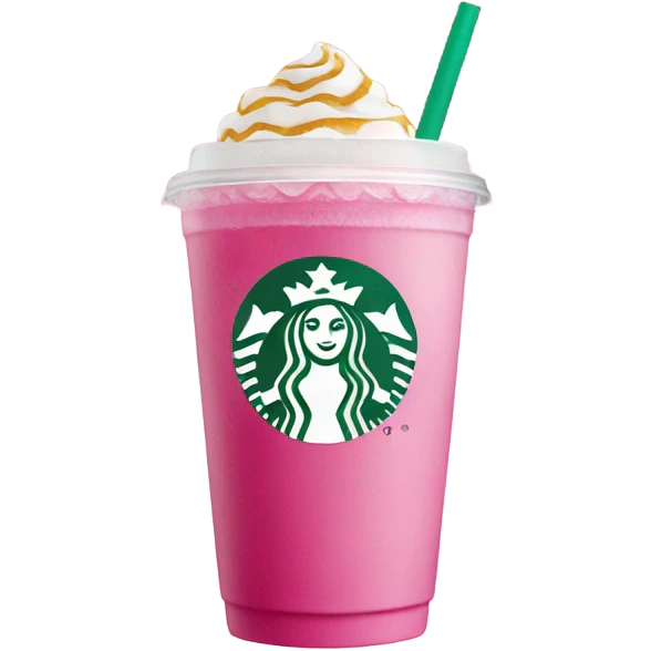 Pink drink Starbucks emoji