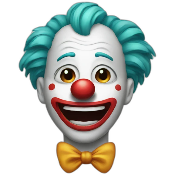 a crying clown emoji