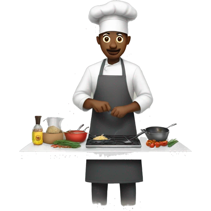 Man cooking emoji