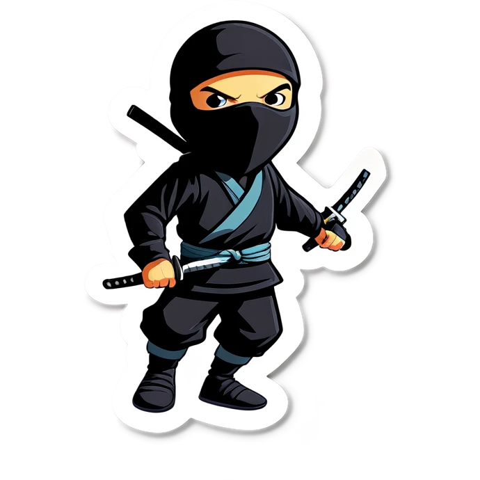 Disappearing ninja emoji