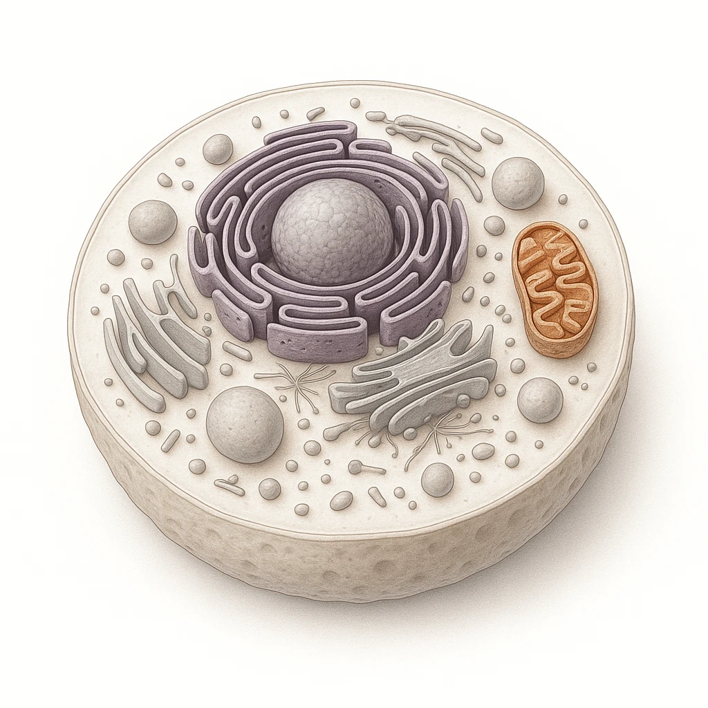 A highly detailed, scientifically accurate of a biological topics, on a white background, ultra-realistic 3D illustration.  The style should be clean lab-textbook style with subtle shadows and depth. Microscope-like precision, no artistic stylization. emoji