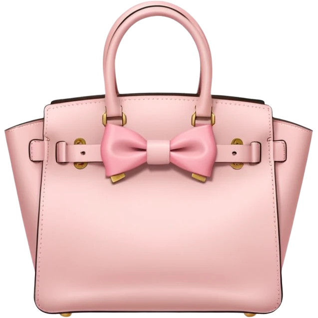 light pink birkin bag with bow emoji