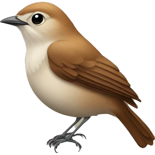 Nightingale bird emoji