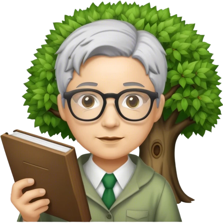 Tree librarian emoji
