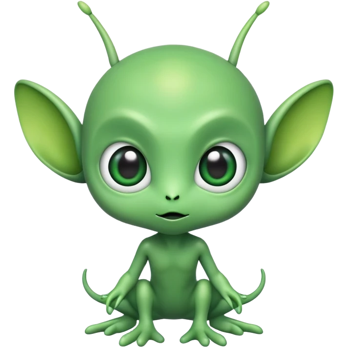 Cute full bodied alien emoji