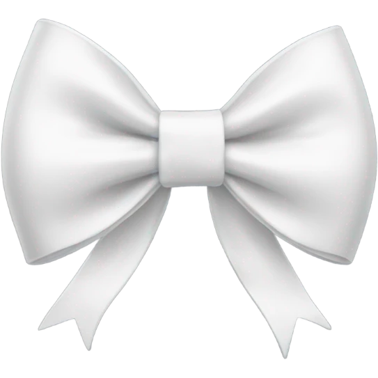 White bow  emoji
