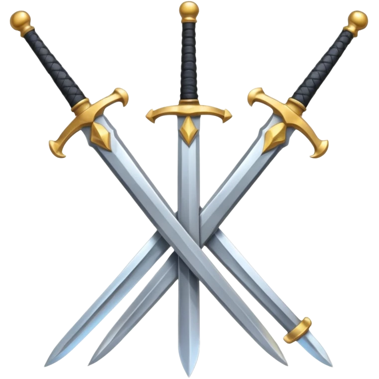 crossed swords icon with three swords instead of two emoji