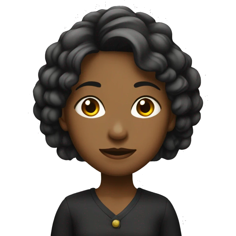 自由潜的黑发女人 emoji