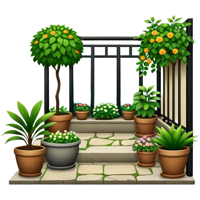Terrace and garden emoji