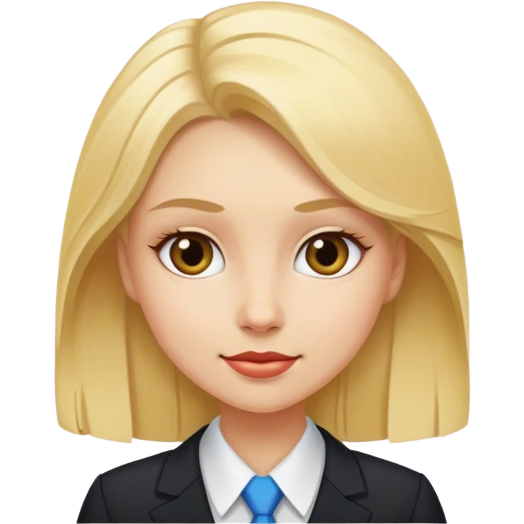The blonde girl official diplomat emoji