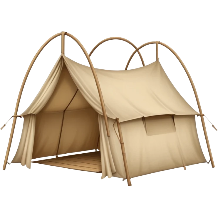 Rolled tent emoji