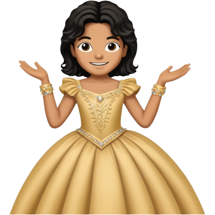 michael jackson with a gala dress emoji