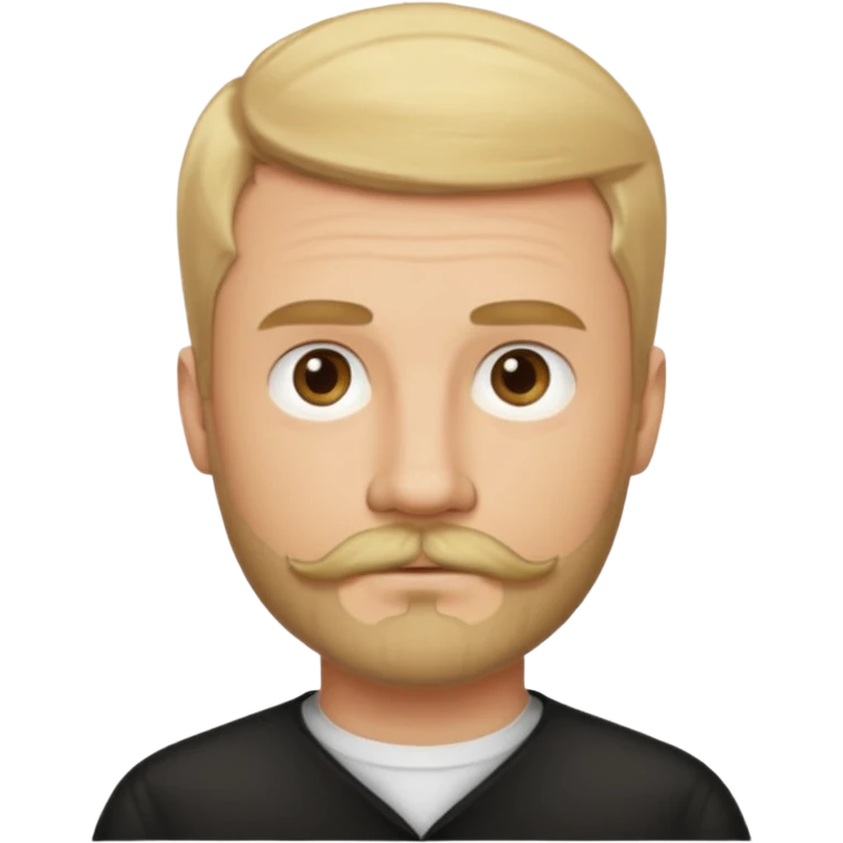 short blond hair clean cut mustache and beard 5ft 9 140lbs titian emoji
