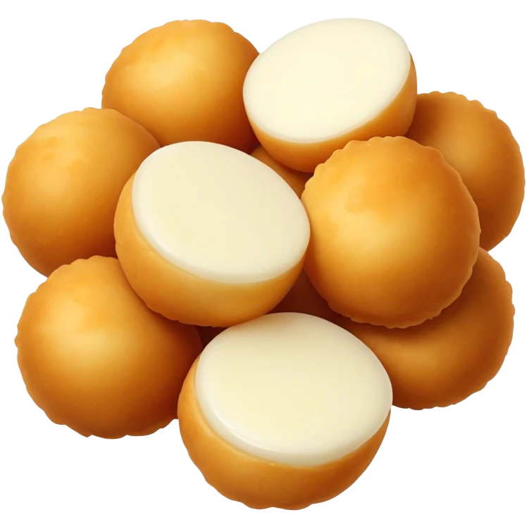 Mozzarella cheese balls emoji