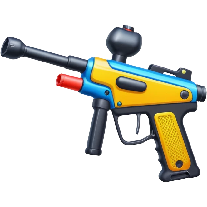 paintball gun colorful emoji