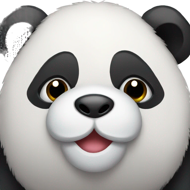 Panda with long eyelashes emoji