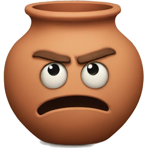 angry clay pot emoji