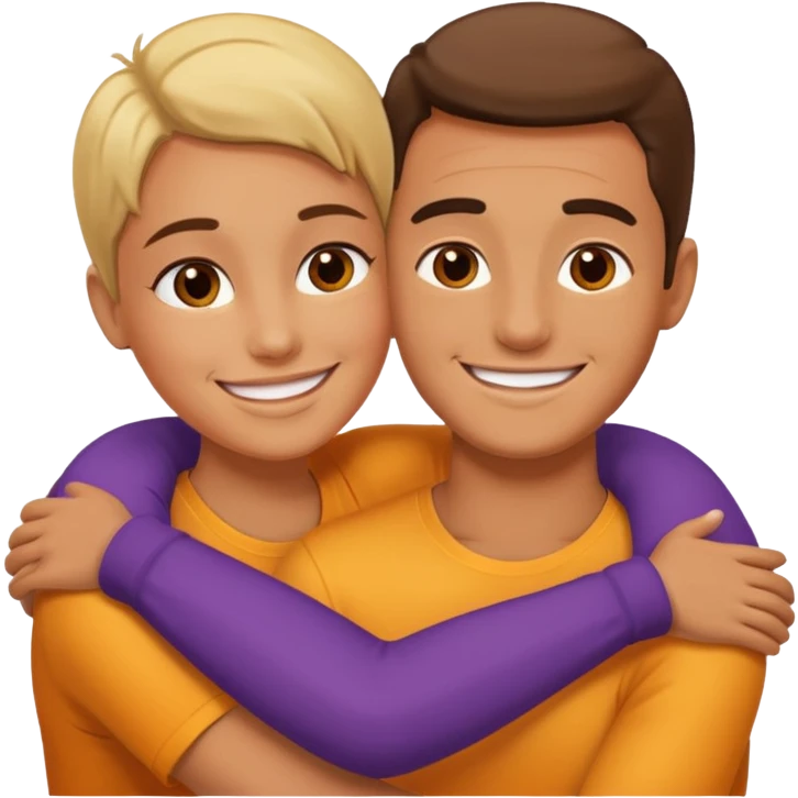 2 people hugging emoji