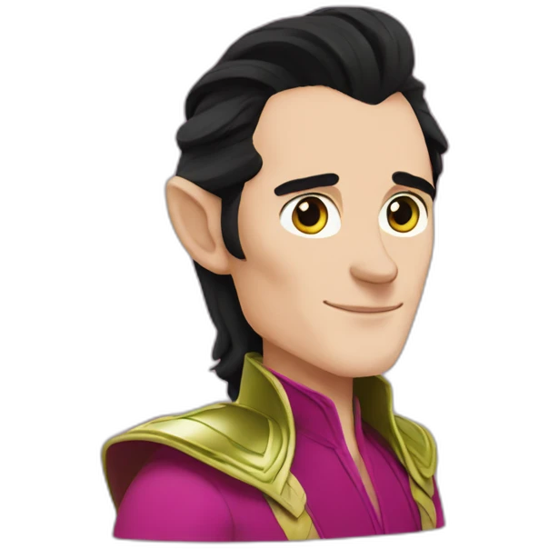 Loki in pink gown emoji