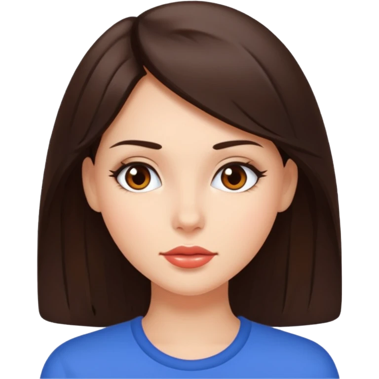 hot brunette always late emoji