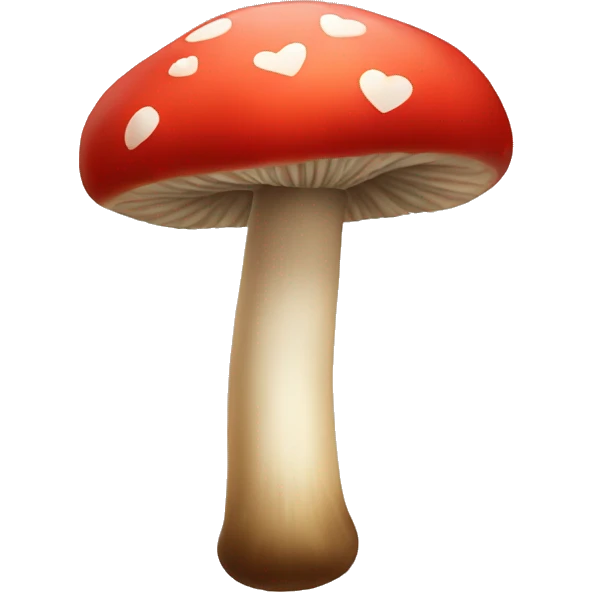 heart shaped mushroom emoji