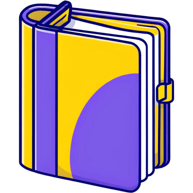 Closed purple book identical to the red book emoji 📕 but purple colored with "VOL. 5" written on the cover emoji
