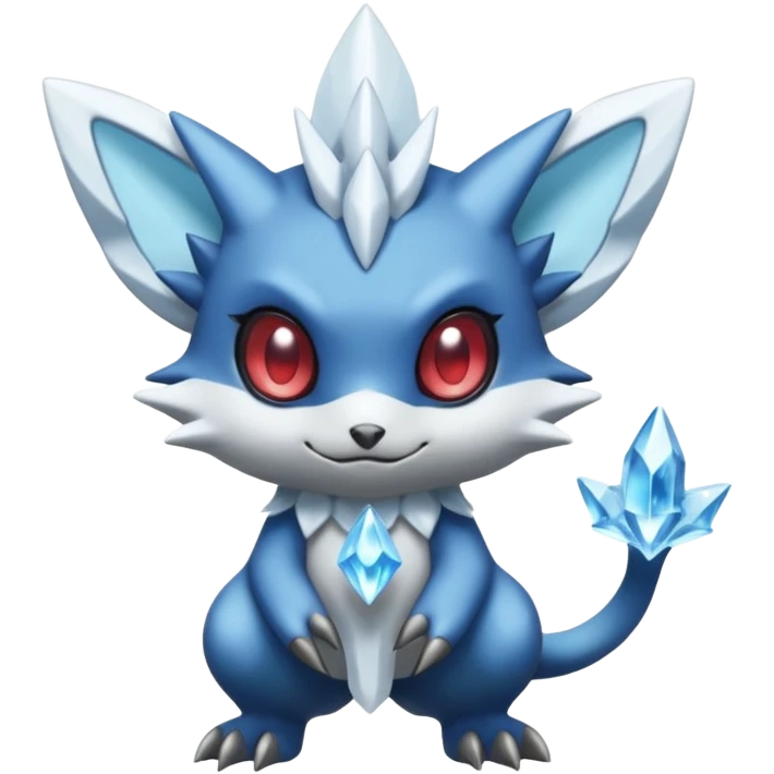 Elemental dark dusky mechanical frosty fairy-like fantasy epic rare Glalie-Sneasel-Togetic-Pokémon-Fakémon-hybrid-creature emoji