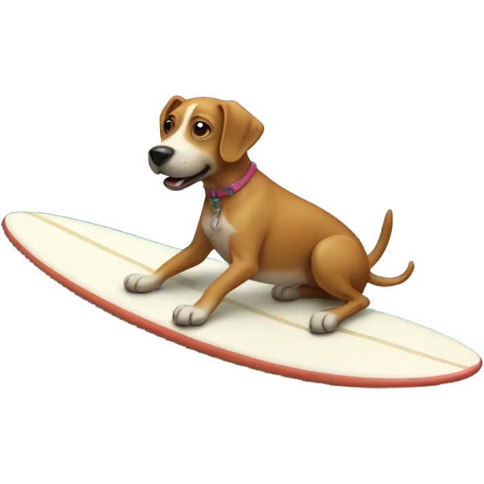 dog on surfboard  emoji