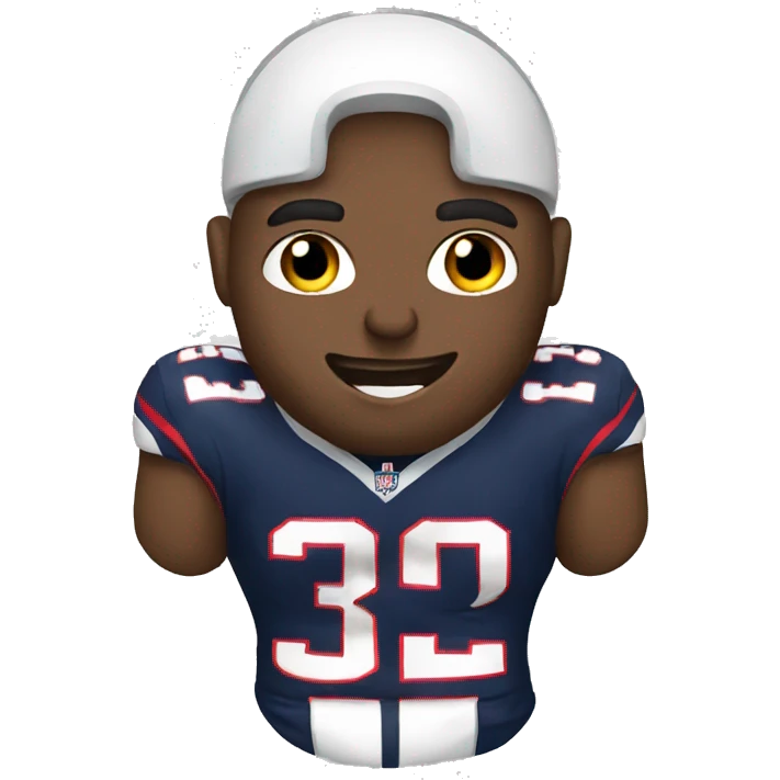 patriots player on toilet emoji