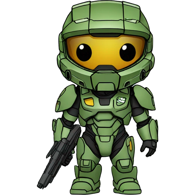 Master Chief anime chibi style  emoji